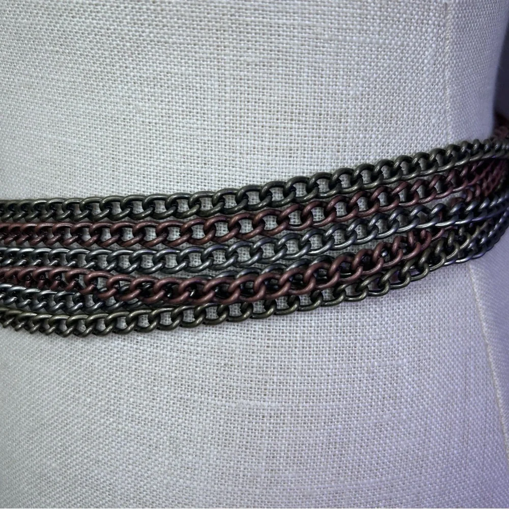 Elegant Silver Chain Belt approx 41”